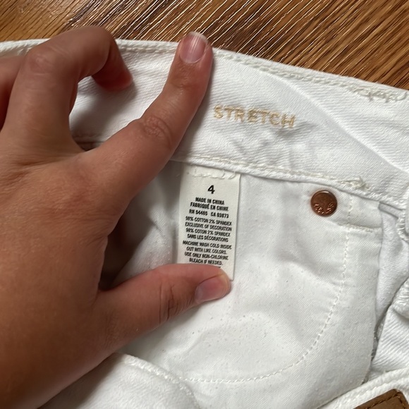 White Denim Jean Shorts - Picture 4 of 4